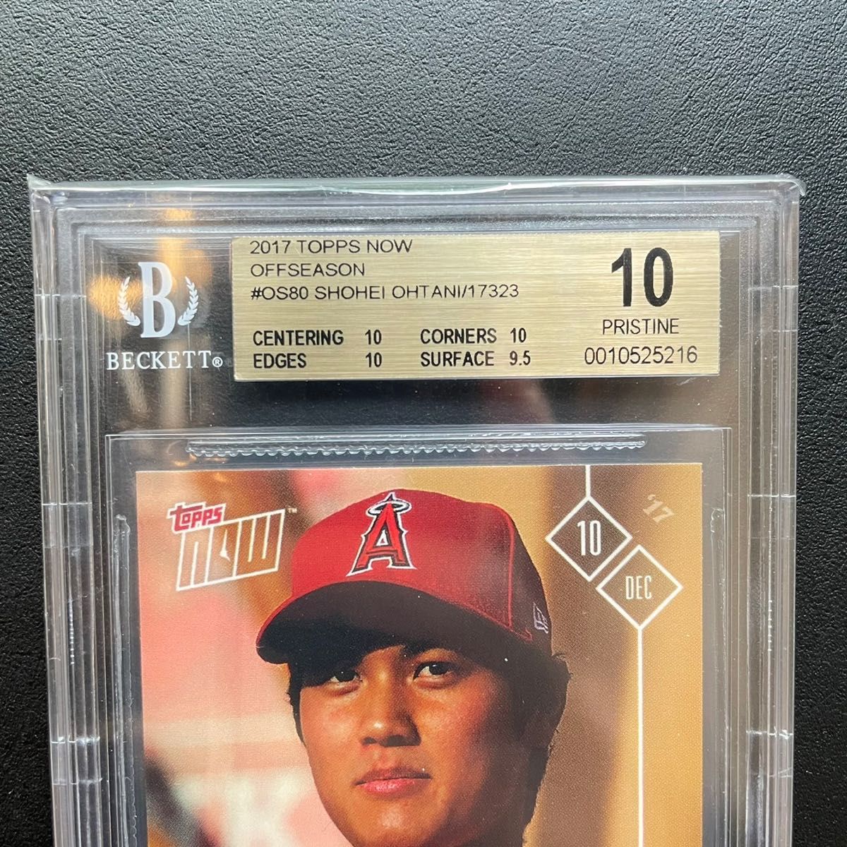 BECKETT10 鑑定済 満点 入団会見】大谷翔平 ルーキー カード topps now