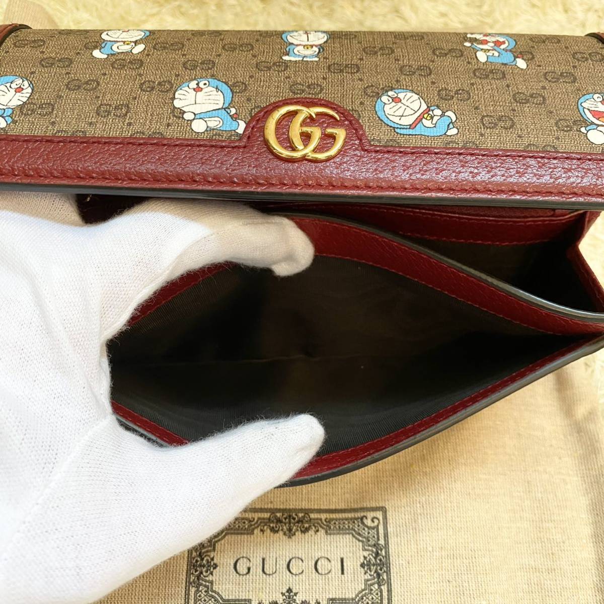 激レア 箱付き グッチ GUCCI ドラえもん コラボ 長財布 の商品詳細