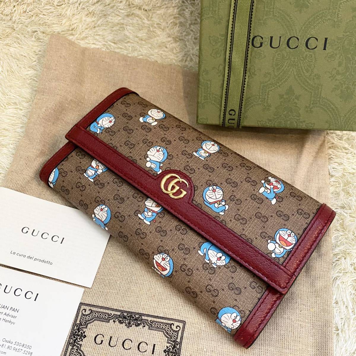 激レア 箱付き グッチ GUCCI ドラえもん コラボ 長財布 の商品詳細