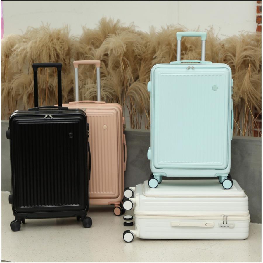  suitcase machine inside bringing in possibility front open on opening fastener type carry bag travel stylish 2.~4.S size 4 color 