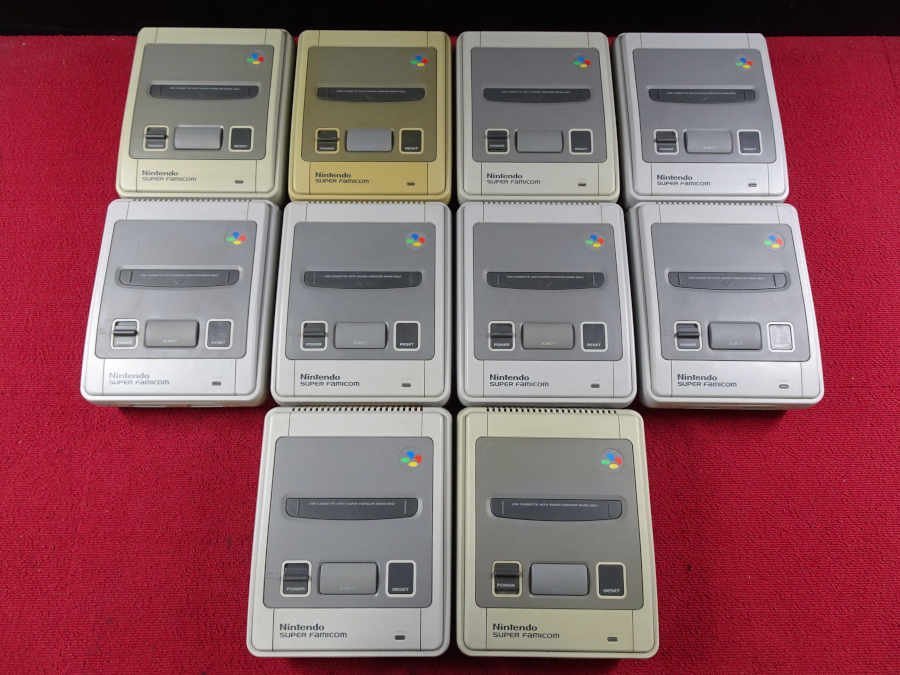 NINTENDO SFC スーパーファミコン 後期型 本体 10台セット*ジャンク品