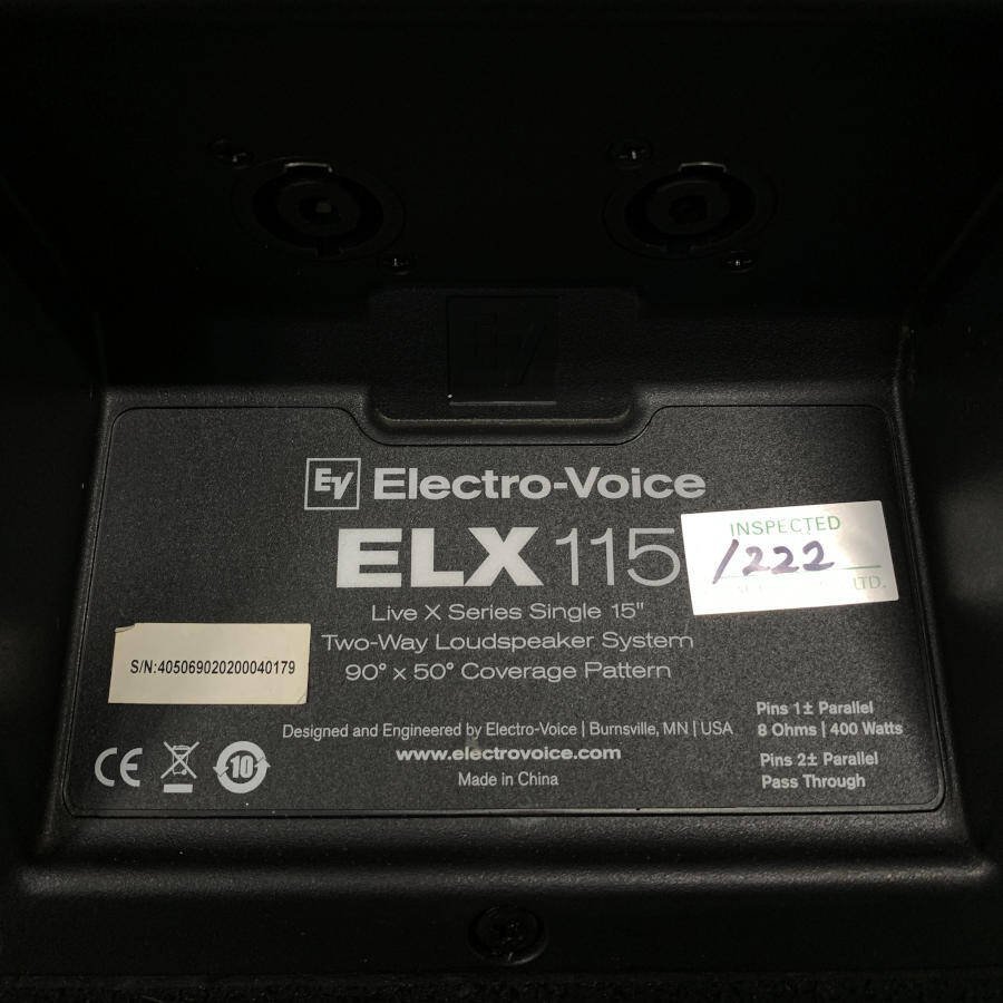 ELECTRO-VOICE エレクトロボイス ELX115 2Way PAスピーカー 2台☆現状