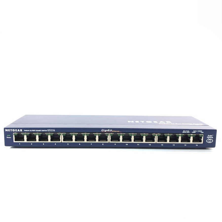 NETGEAR ネットギア GS116 スイッチングハブ ACアダプター 元箱付き■現状品【TB】_画像2