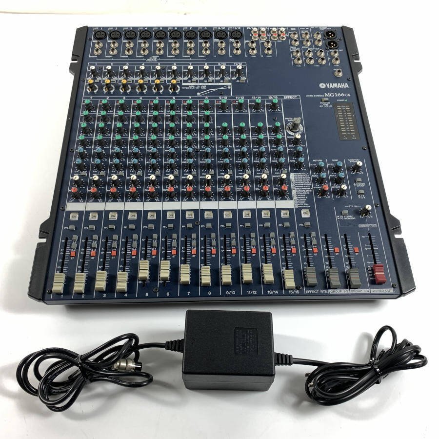 YAMAHA ヤマハ MG-166CX ミキサー ACアダプタ付き☆現状品【TB