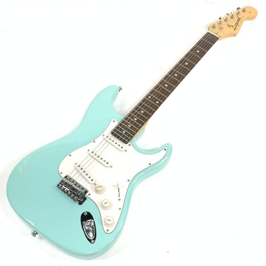 Legend レジェンド ストラトタイプ エレキギター 青系☆ジャンク品