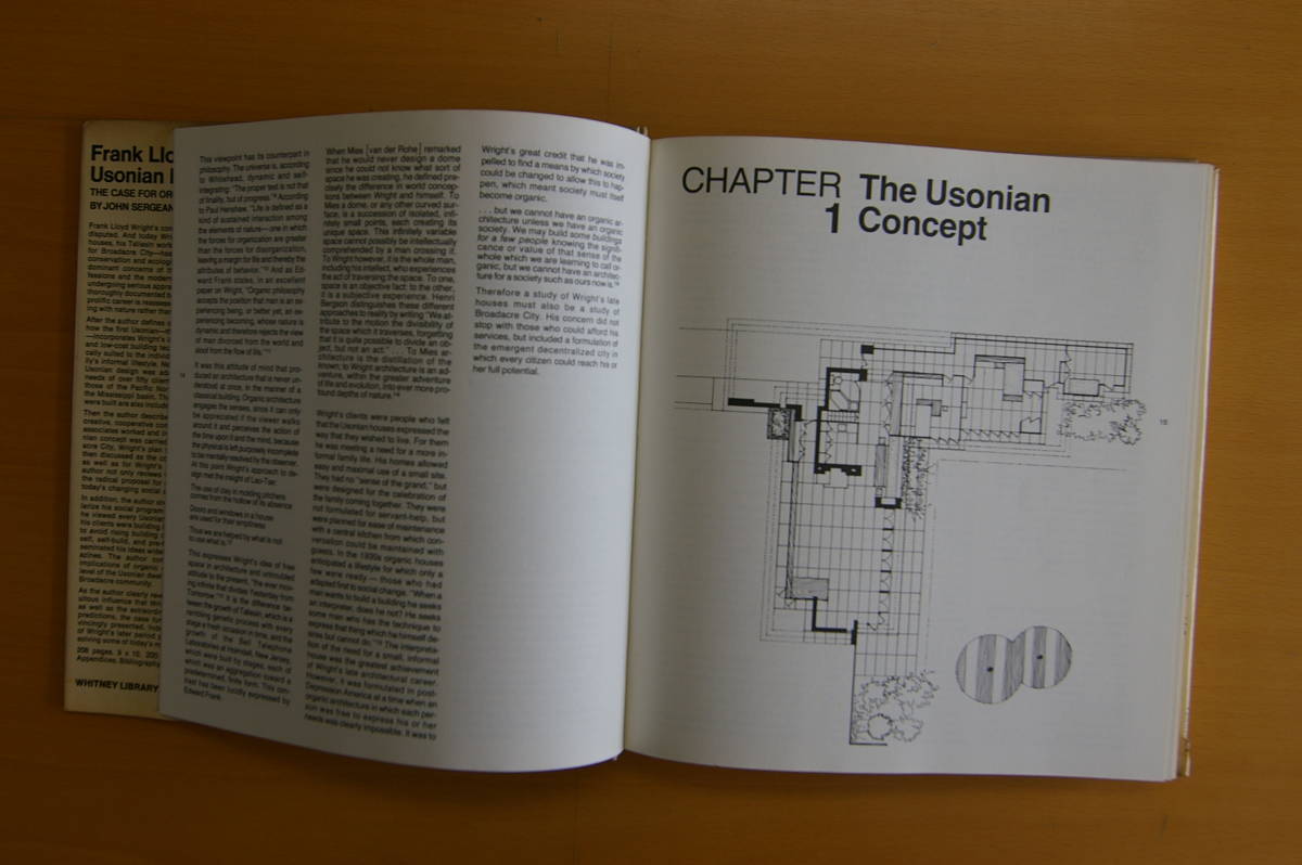 洋書 Frank Lloyd Wright's Usonian Houses WHITNEY 刊の画像4
