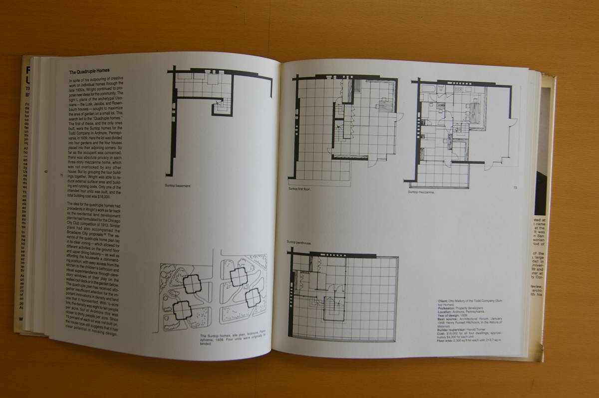 洋書 Frank Lloyd Wright's Usonian Houses WHITNEY 刊の画像7