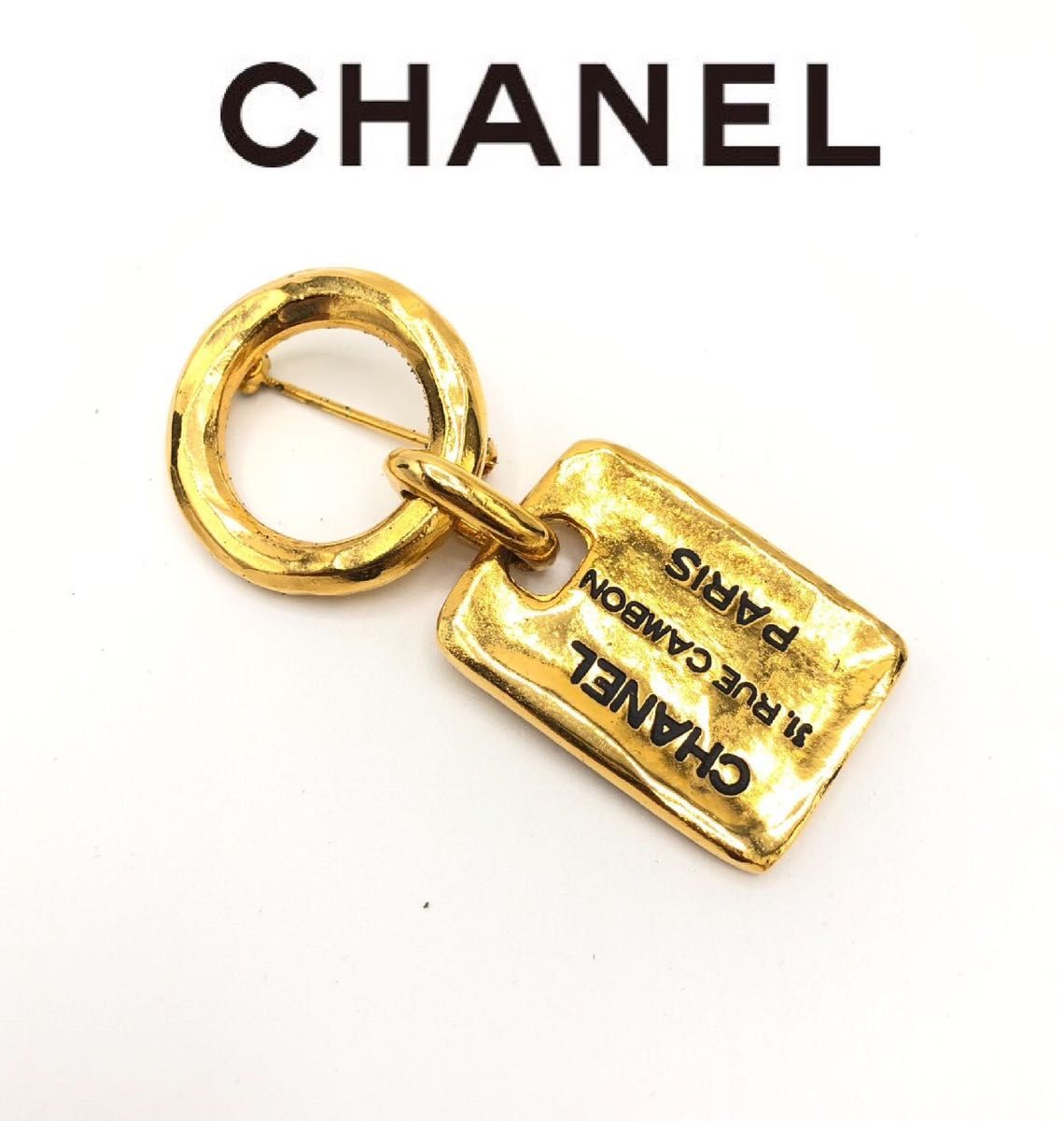 　CHANEL シャネル ココマーク 31 RUE CAMBON プレート　ブローチ