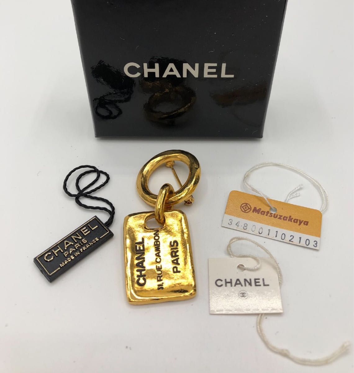 CHANEL シャネル ココマーク 31 RUE CAMBON プレート ブローチ｜Yahoo