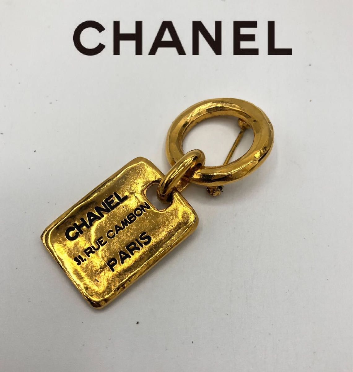 　CHANEL シャネル ココマーク 31 RUE CAMBON プレート　ブローチ