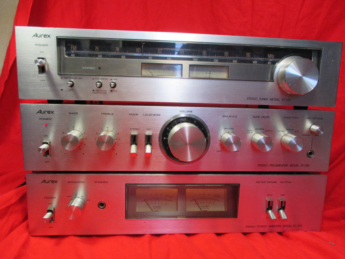 Toshiba Aurex TUNER ST-335,PRE AMP SY-335 & POWER AMP SC-335 Toshiba Aurex TUNER ST-335,PRE AMP SY-335 & POWER AMP SC-335