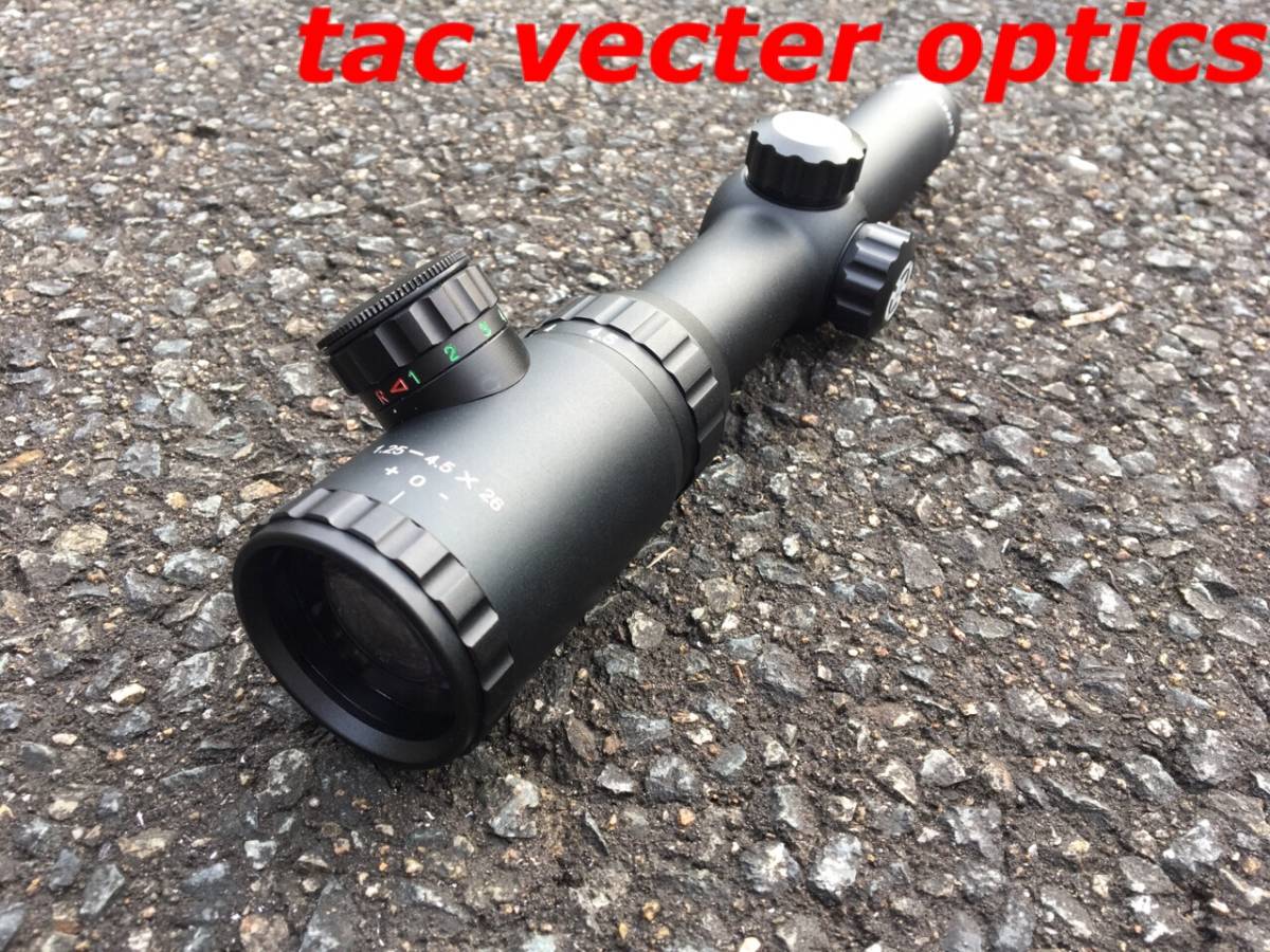 実物 Vector Optics swift 1.25-4.5x26 ライフル スコープ ベクター オプティクス ショート コンパクト M4 AR bushnell M16 猟銃 エアガン