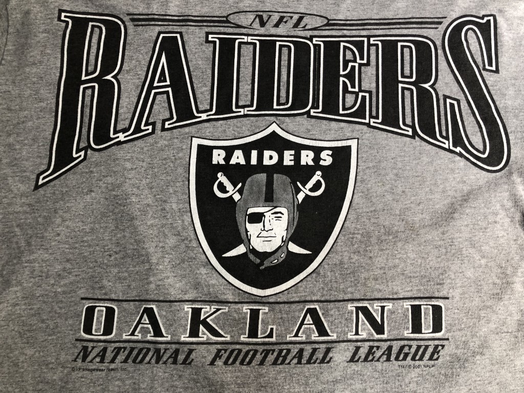 USA古着◆CSA NFL RAIDERS 半袖Tシャツ レイダース　ビッグロゴ_画像6