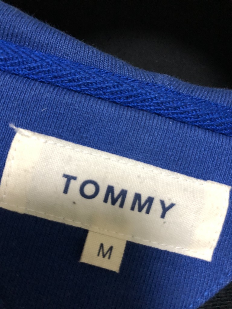 ◆TOMMY HILFIGER トミーヒルフィガー パーカー ジップアップ M　バイカラー　星条旗_画像8