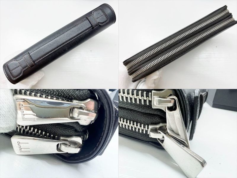 美品 Dunhill ダンヒル サイドカー ダブルジップ オーガナイザー 美品 Dunhill ダンヒル サイドカー ダブルジップ オーガナイザー