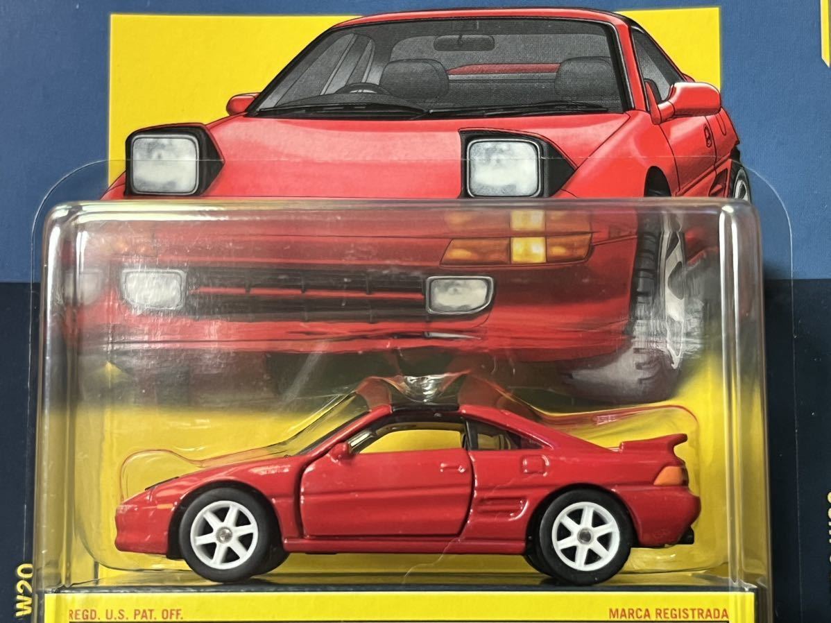 マッチボックス コレクターズ 1990 トヨタ MR2 W20 レッド 右ハンドル ライト閉_画像1