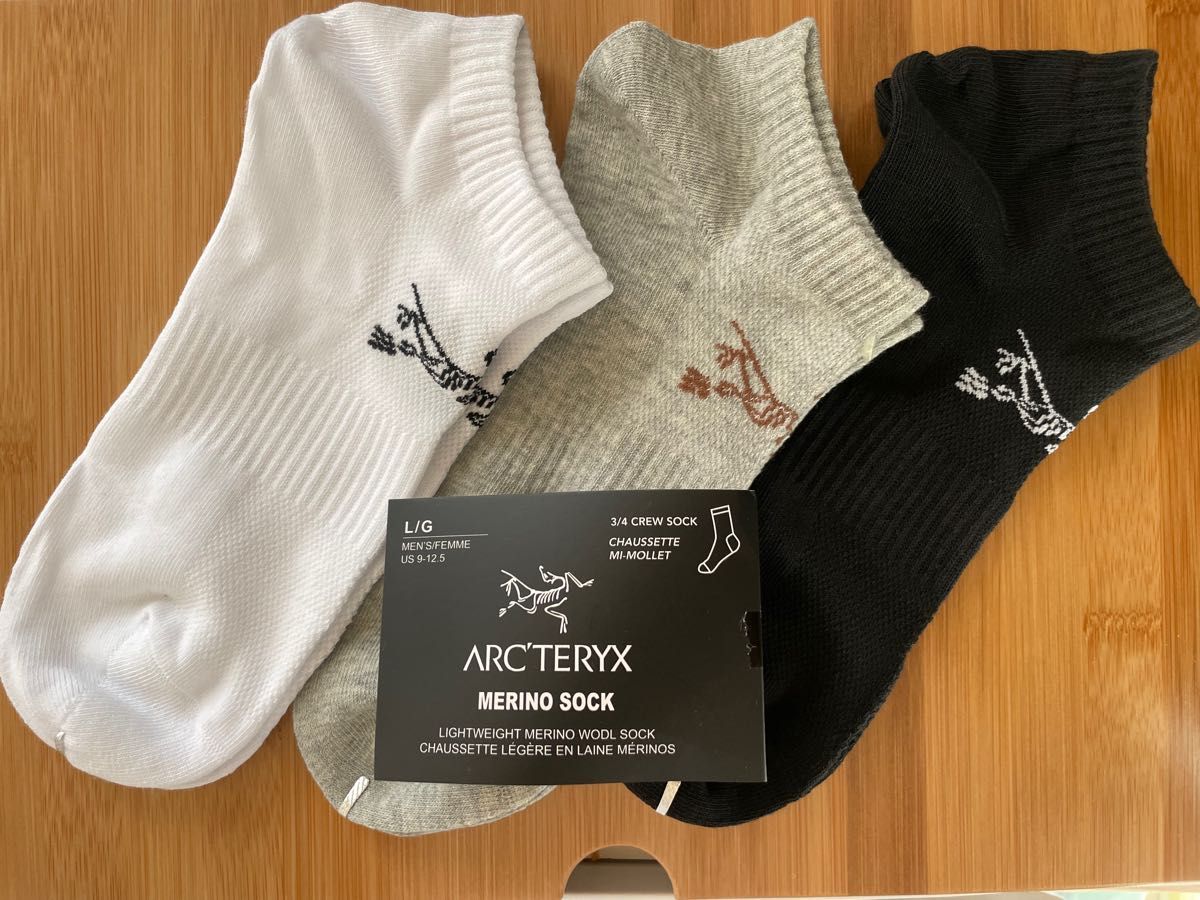 ARC'TERYX Merino Socks　アークテリクス　ソックス　3足