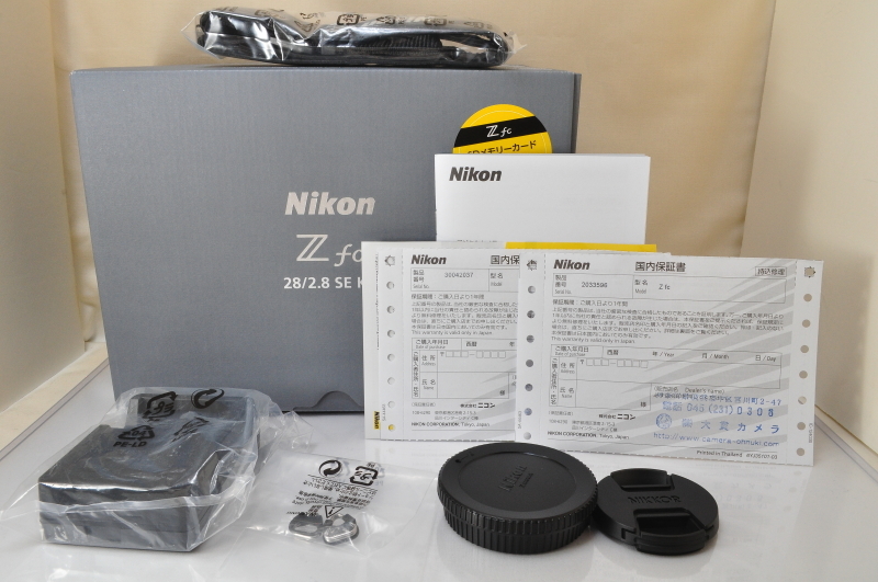 堅実な究極の Lens F/2.8 28mm Z + fc Z Nikon 新品同様 Kit w/Box