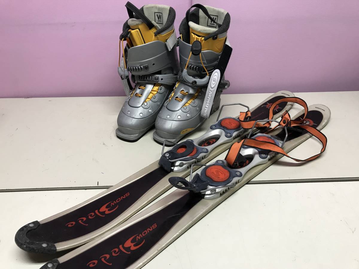 YS2264*SALOMON Salomon ski boots 25-25.5. skis secondhand goods ECM./160