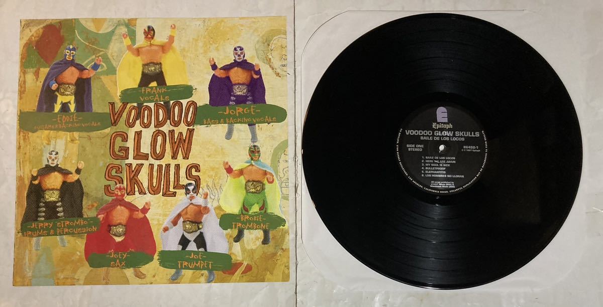 LP レコード US盤 インサート シュリンク付 Voodoo Glow Skulls Baile De Los Locos 86492-1_画像3