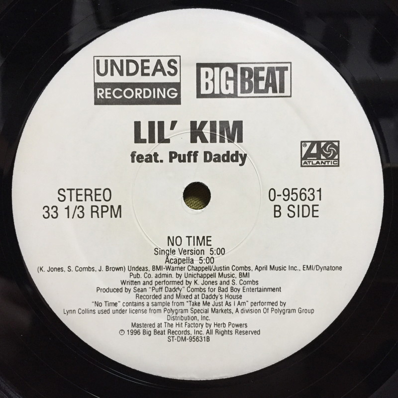 Lil' Kim Featuring Puff Daddy - No Time 【US ORIGINAL 12inch】_画像4