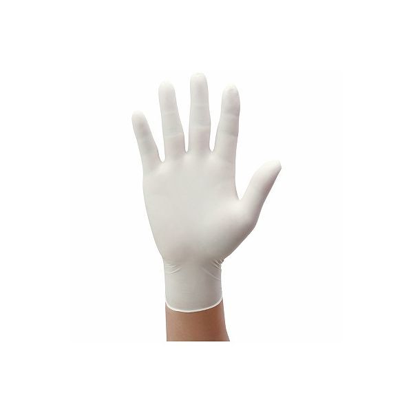 三興化学工業　エクセレントニトリル手袋 NBR-600　パウダーフリー　ホワイト　Sサイズ　271120　9箱（900枚入）（使い捨てグローブ）_画像1