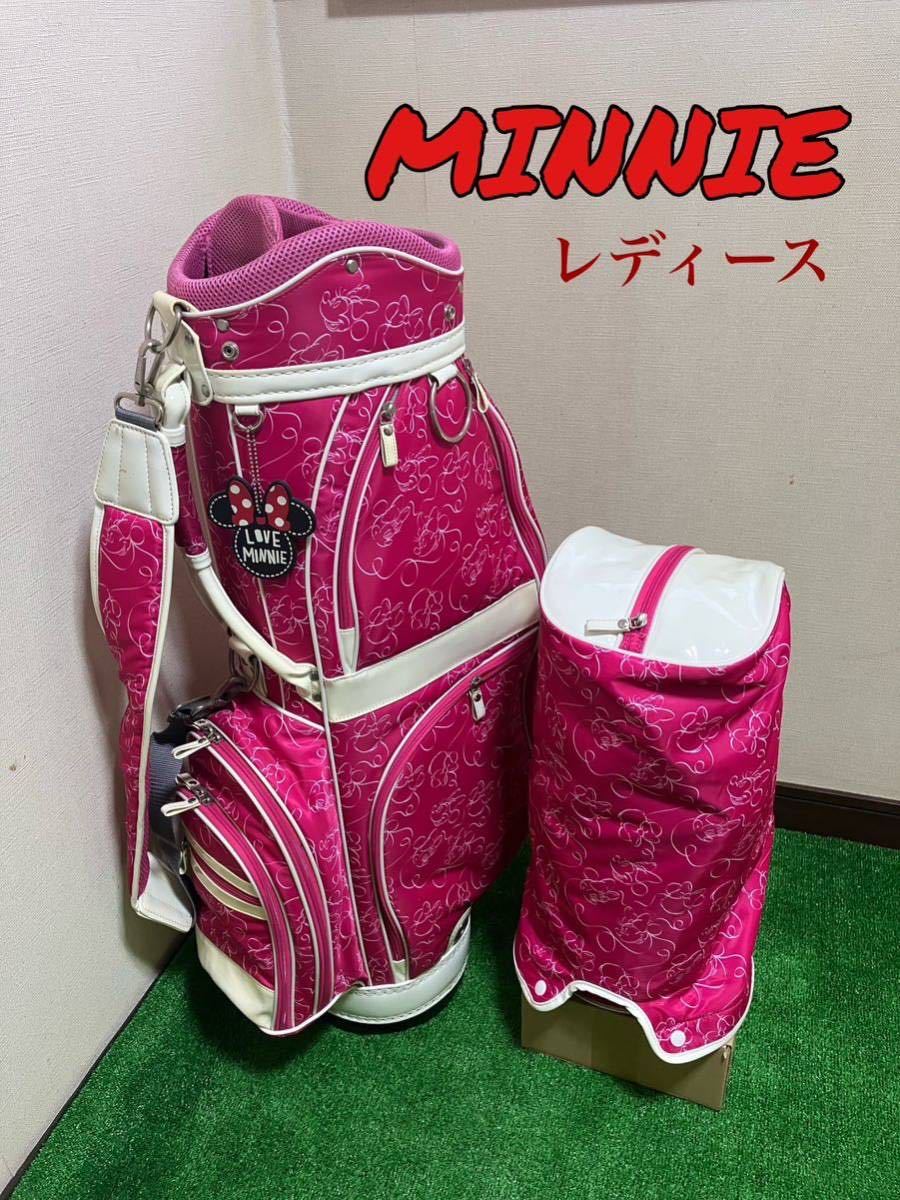 レア!☆ MINNIE ☆ ディズニー ミニー キャディバッグ ゴルフバッグ