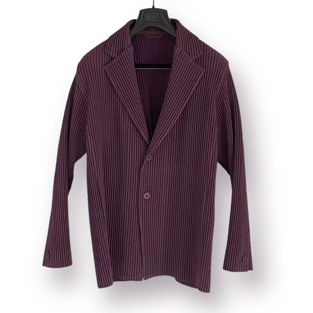 極美品 homme plisse ISSEY MIYAKE KERSEY PLEATS セットアップ