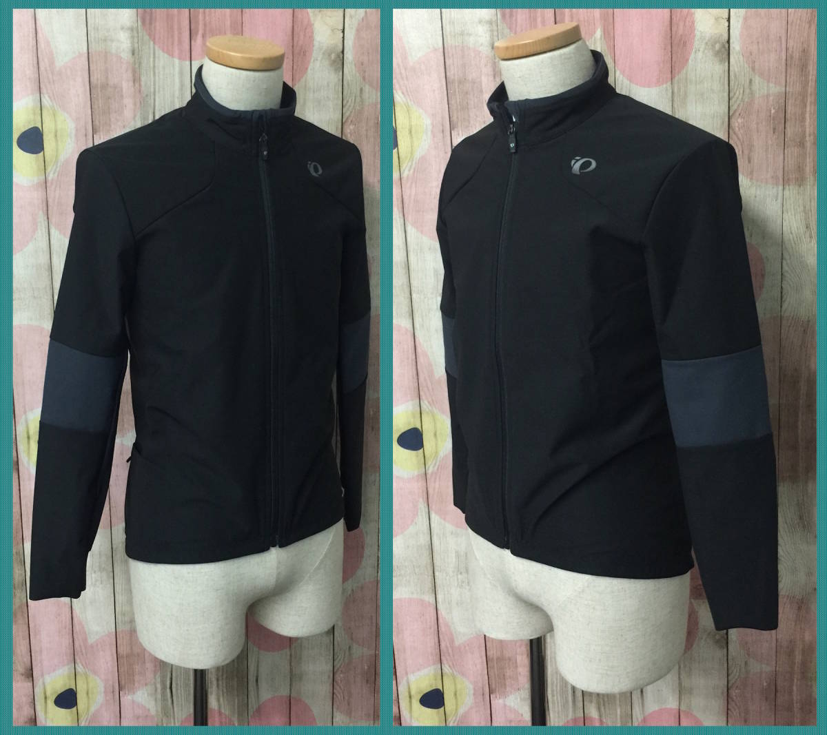 #54_0270 【 PEARL IZUMI 】 パールイズミ メンズ ウィンドブレーク ライト ジャージ メンズ 3620-BL Lサイズ 裏起毛 ブラック　長袖_画像4