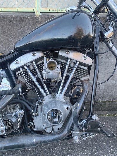 「Harley-Davidson 1980年式 ショベルリジッド カスタム ショベリジ ウィッシュボーンリジッドフレーム オリジナルエンジン」の画像2