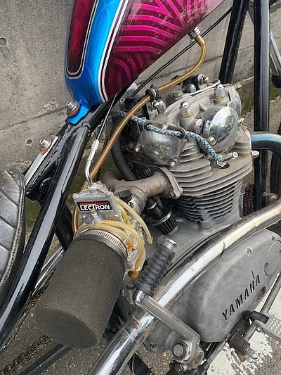 1977年式 XS650 リジットフレーム マグネトー点火 公認リジットフレーム レクトロンキャブ 前後ISR製ローター 前後ブレンボ製キャリパー_画像2