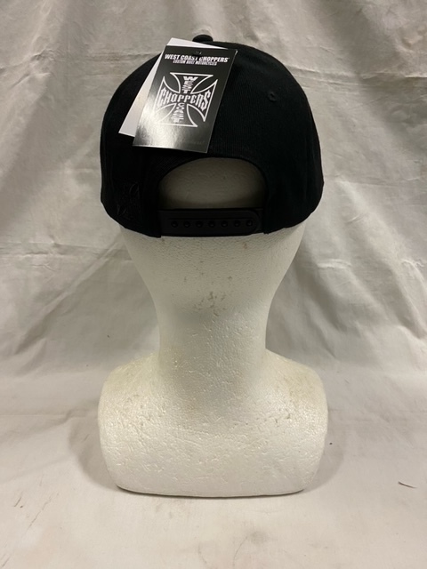 新品 WEST COAST CHOPPERS キャップ ブラック×ブラック ウエストコーストチョッパーズ ハーレー チョッパー クラブスタイル ソフテイル _画像3