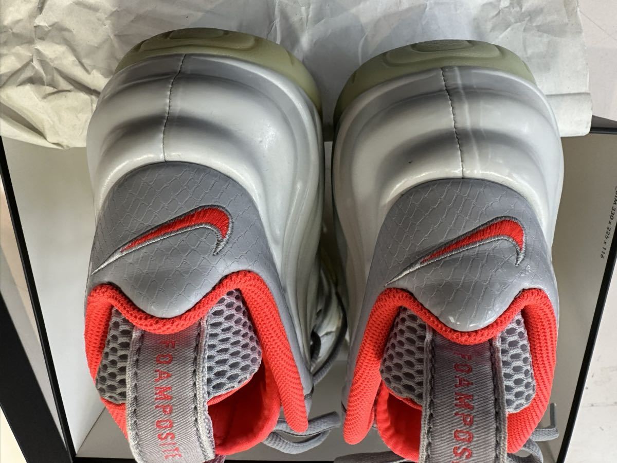 2015 NIKE AIR FOAMPOSITE PRO PRM PLATINUM US10 新品 616750-003