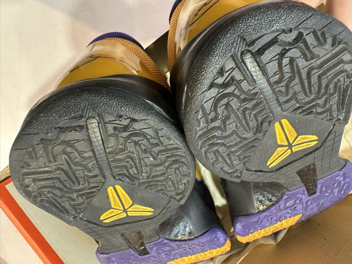 2009 NIKE ZOOM KOBE V LAKERS AWAY US8.5 386429-071_画像6