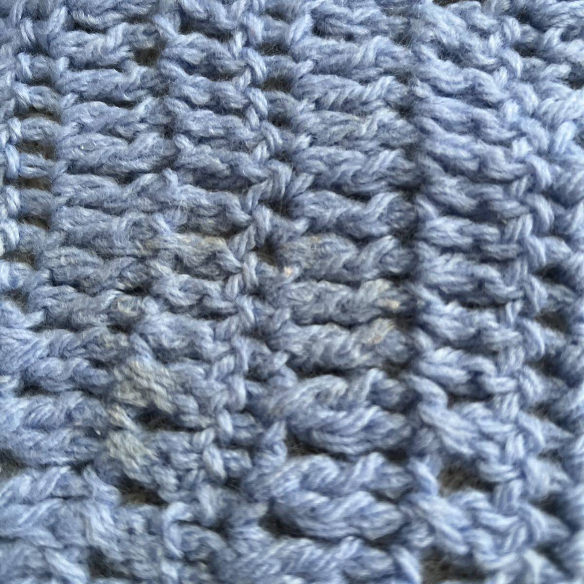  hand-knitted Kids muffler blue 