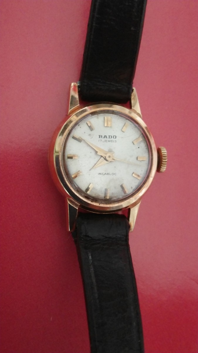 アンティーク RADO ラドー 14k 無垢　手巻き レディース 腕時計