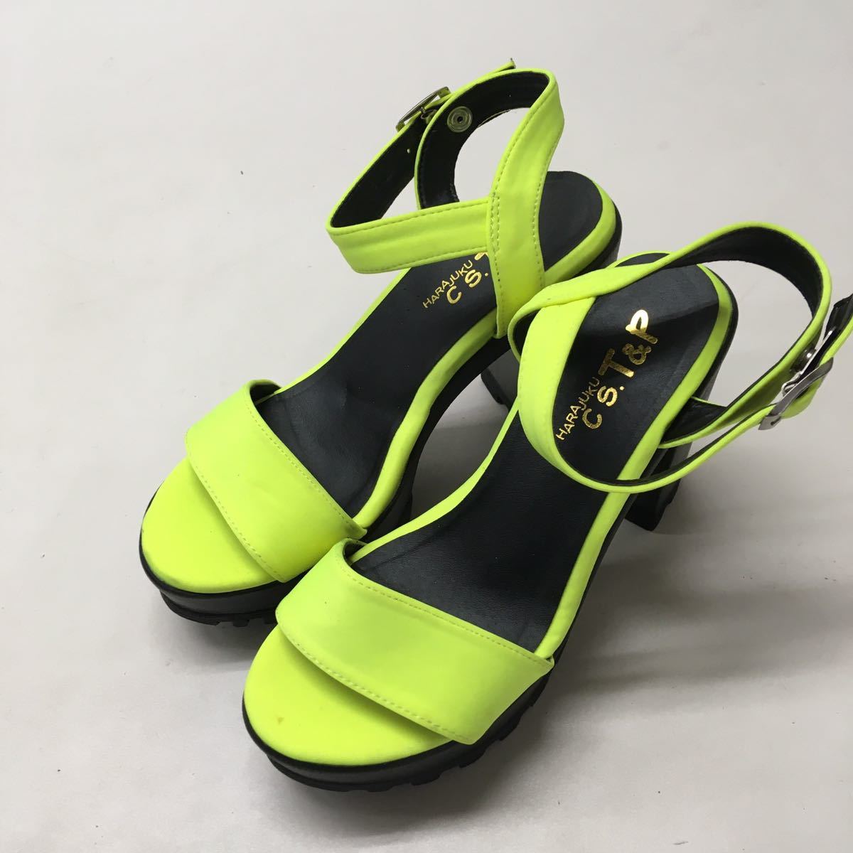 送料込み★HARAJUKU CS.T&P★サンダル　ヒールサンダル★レディースMサイズ（23-23.5㎝）#50616s157