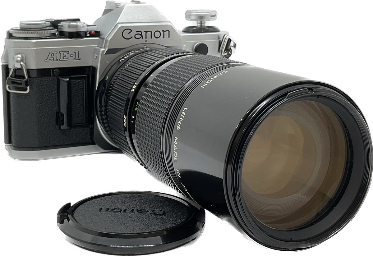 ☆良品☆CANON キャノン AE-1 ボディ + NEW FD 80-200mm F4 #14 ☆良品☆CANON キャノン AE-1 ボディ + NEW FD 80-200mm F4 #14
