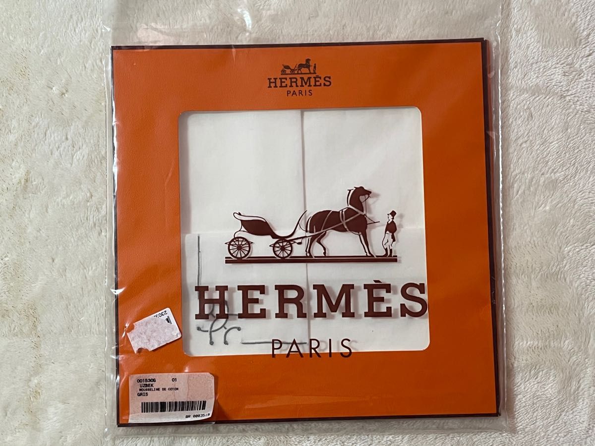 HERMES/エルメス 刺繍ハンカチ 【新品未使用】｜PayPayフリマ