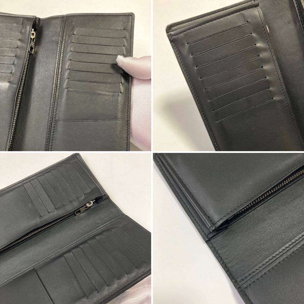 ★LOUIS VUITTON ルイヴィトン ポルトフォイユ ブラザ ダミエ アンフィニ 青黒 N60081 メンズ 紳士 長財布 中古美品【鑑定済み 本物保証】