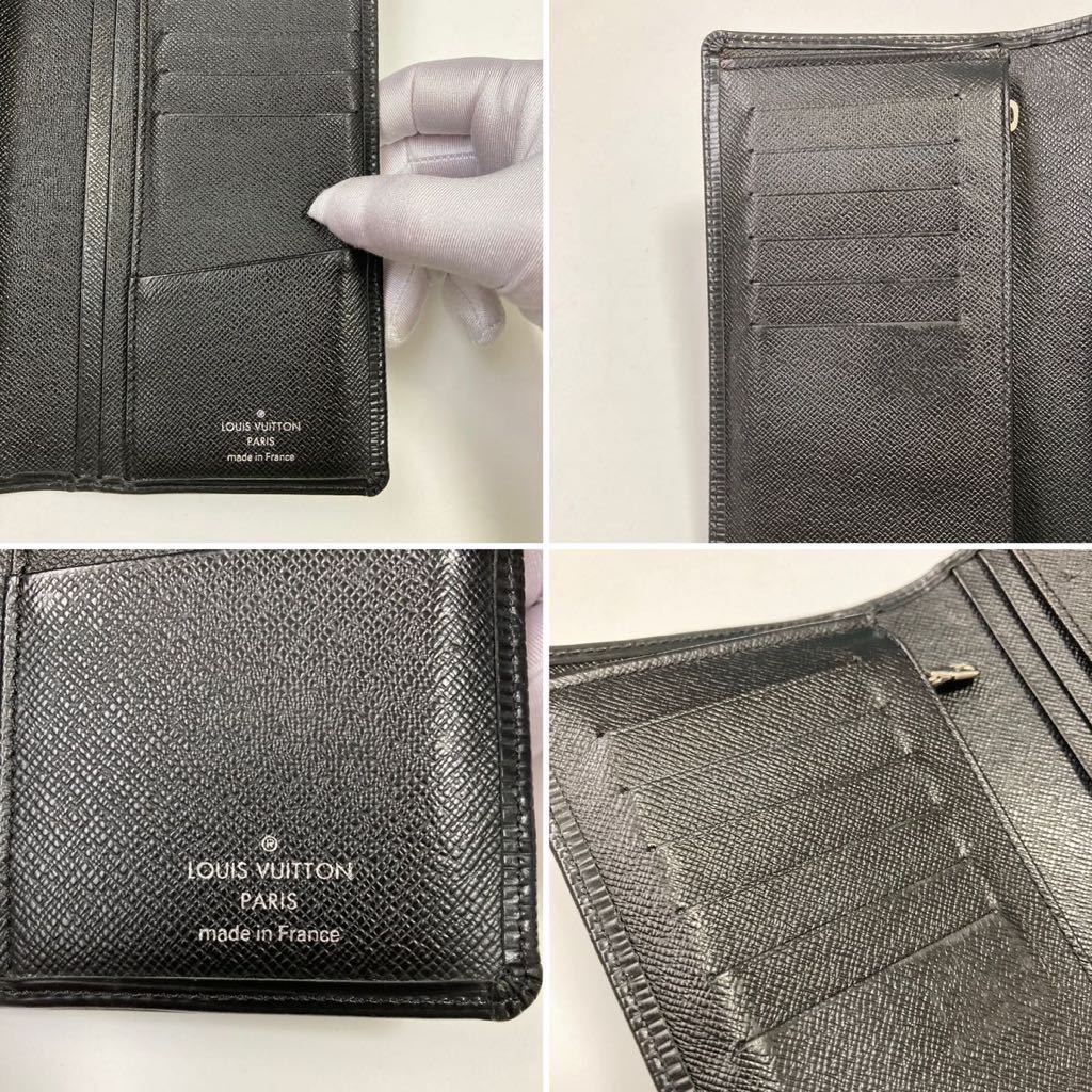 ★LOUIS VUITTON ヴィトン エピ ポルトフォイユブラザ 折り長財布 黒 中古 メンズ 【鑑定済み 本物保証】_画像7