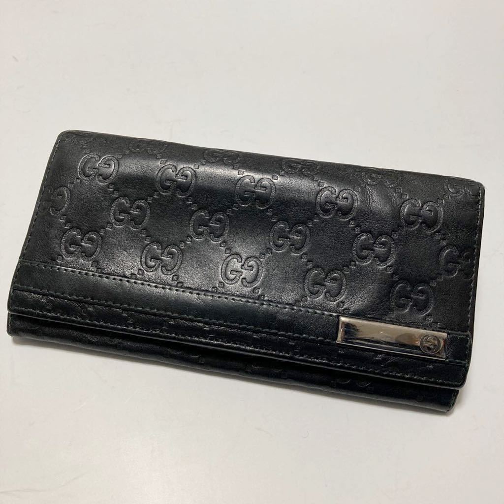 12月スーパーSALE 15%OFF】 長財布 二つ折り シマ グッチ ☆GUCCI