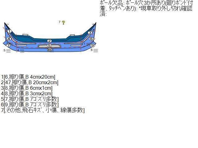 モコ DBA-MG22S 純正 フロントバンパー ZEL マルーンブラウンパール_画像10