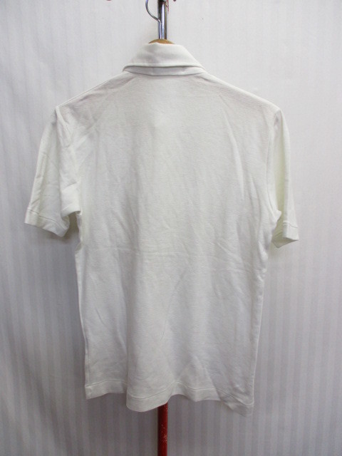 アディダス　80sヴィンテージ　ポロシャツ　メンズS　白シャツ　トレフォイルシャツ　半袖シャツ　三つ葉ロゴシャツ　半袖ジャージ　05241_画像5