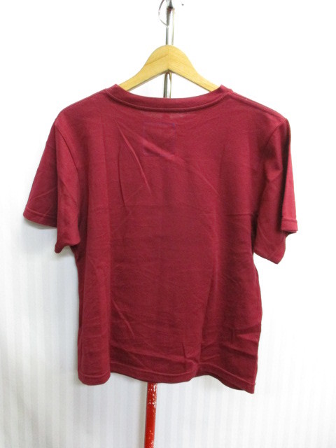rehacer(レアセル)　Tシャツ　Sサイズ　ボルドー色　赤系　フォトデザインTシャツ　アート柄Tシャツ　絵画　アーティストTシャツ　06081_画像4