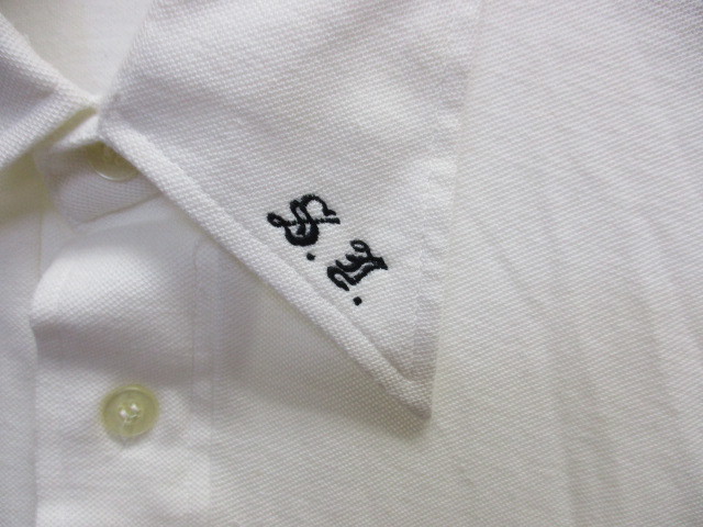 アディダス　80sヴィンテージ　ポロシャツ　メンズS　白シャツ　トレフォイルシャツ　半袖シャツ　三つ葉ロゴシャツ　半袖ジャージ　05241_画像2