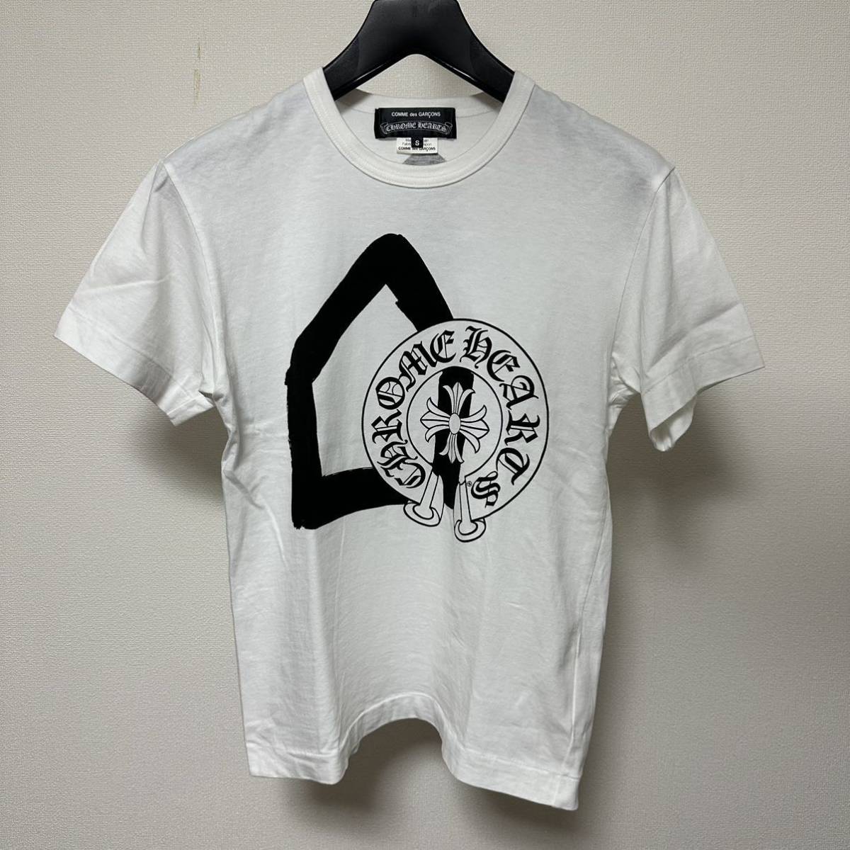 【格安】クロムハーツ × コムデギャルソン 限定 コラボ Tシャツ 白 Sサイズ