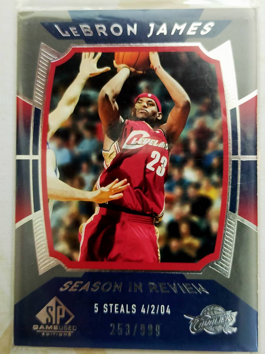 】UD 2004-05 SP Game Used】№147/LeBron James●999枚限定 Season in reviewの画像1
