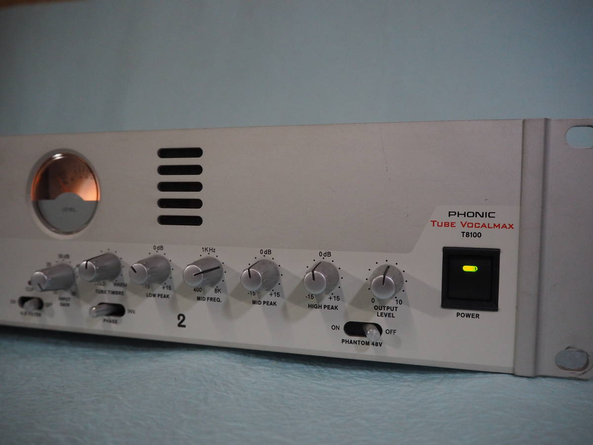 [ pre-amplifier ] PHONIC T8100 TUBE VOCALMAX [ vacuum tube ] pre-amplifier Vocal processor 