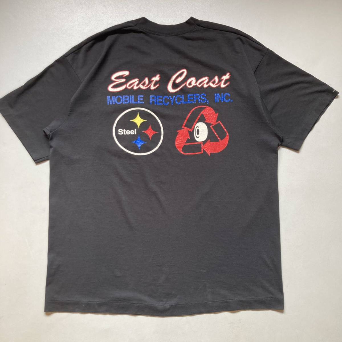 90s East Coast print T-shirt 企業Tシャツ　プリントTシャツ